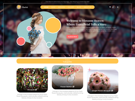 Free Bouquet WordPress Theme