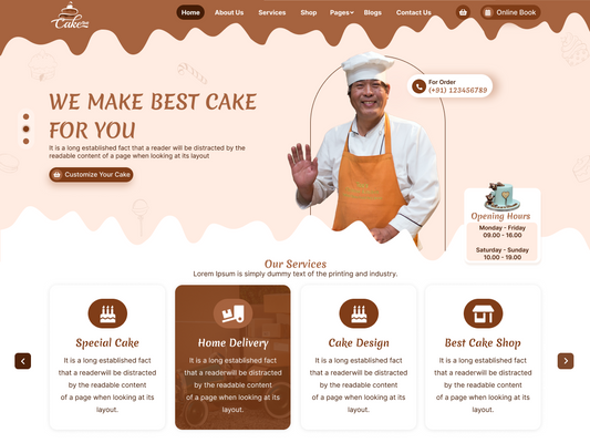 Free Pastry WordPress Theme